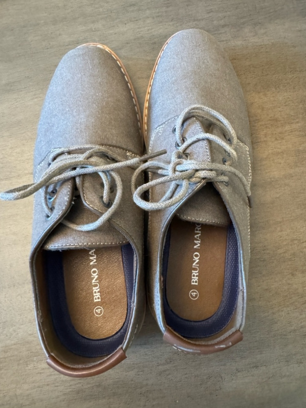 Bruno Marc Kids' Gray Oxford Shoes